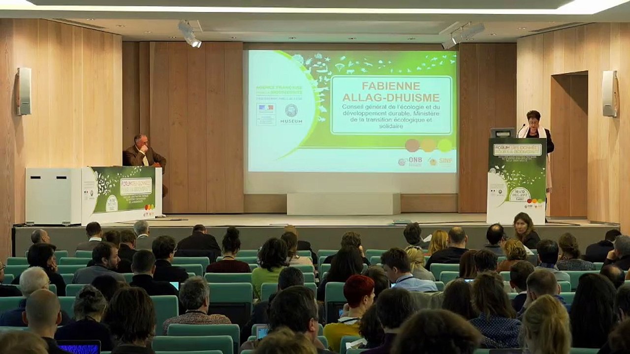 Forum données et biodiversité - introduction Fabienne Allag-Dhuisme (CGEDD)