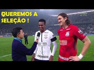 OLHA O QUE JÔ E CÁSSIO FALARAM APÓS VITÓRIA DO CORINTHIANS SOBRE O SANTOS NA ARENA !