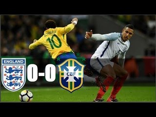 Inglaterra 0 x 0 Brasil - Melhores Momentos - JOGÃO, SÓ FALTOU SAIR GOL - Amistoso 2017