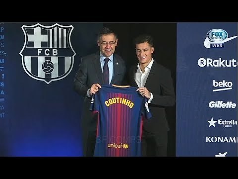 APRESENTAÇÃO DE PHILIPPE COUTINHO NO BARCELONA