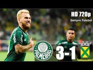 Palmeiras 3 x 1 Santo André (HD 720p) LUCAS LIMA ESTREOU COM GOL ! Melhores Momentos - 18/01/2018