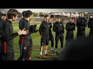 PRIMEIRO TREINO DE PHILIPPE COUTINHO PELO BARCELONA