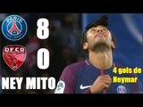 PSG 8 x 0 Dijon - NEYMAR FEZ QUATRO GOLS - Melhores Momentos - Campeonato Francês 17/01/2018