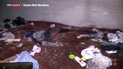 Zeytin Dalı Harekatı'nda ortaya çıkarılan 300 metrelik tünel görüntülendi