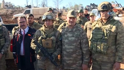 2. Ordu Komutanı Korgeneral İsmail Temel Burseya Dağı'nda