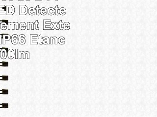 Ustellar Lot de 2 Projecteur LED Détecteur de Mouvement Extérieur 15W IP66 Etanche 1200lm