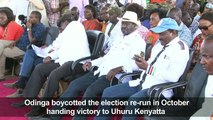 Kenyan opposition leader holds rally ahead of 'inauguration'