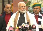 PM Narendra Modi addresses media, ahead of Budget Session of Parliament
