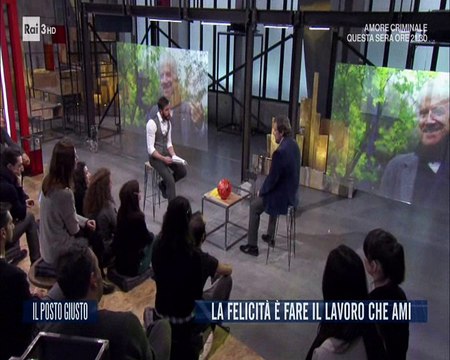 Flavio Insinna ospite alla trasmissione Il Posto Giusto su Rai 3 - 21/01/2018