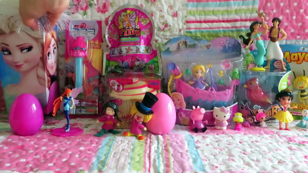 Disney Princess Frozen Elsa Anna Rapunzel Snow White Hello Kitty Barbie Lalaloopsy Egg Surprises