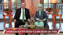 Cumhurbaşkanı Recep Tayyip Erdoğan ve eşi Emine Erdoğan, canlı yayında Müge Anlı’ya konuk oldu