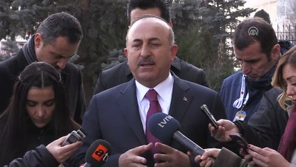 Çavuşoğlu - Terörist Mihraç Ural'ın Soçi Kongresi'ne katılması ve Macron'un açıklamaları - ANKARA