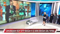 Cumhurbaşkanı Erdoğan ve eşi Emine Erdoğan Müge Anlı’ya katılıp kampanya başlattı