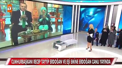 Cumhurbaşkanı Erdoğan ve eşi Emine Erdoğan Müge Anlı’ya katılıp kampanya başlattı