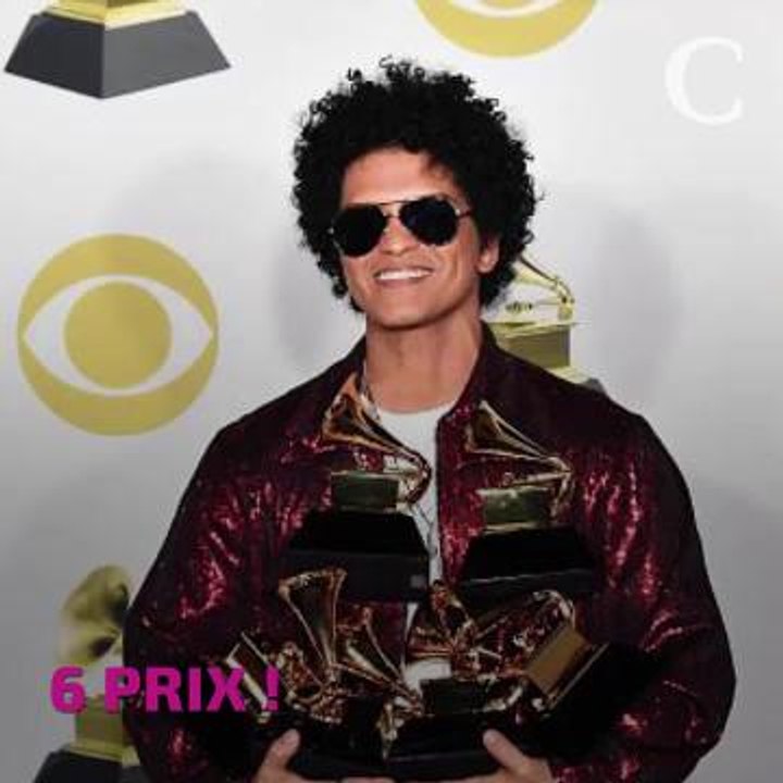 Bruno Mars sacré roi des Grammy Awards 2018 !