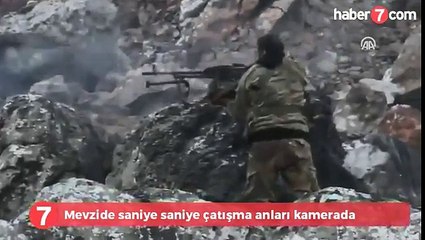 SON DAKIKA Afrin'de Mevzide Saniye Saniye Çatışma Anı Kamerada