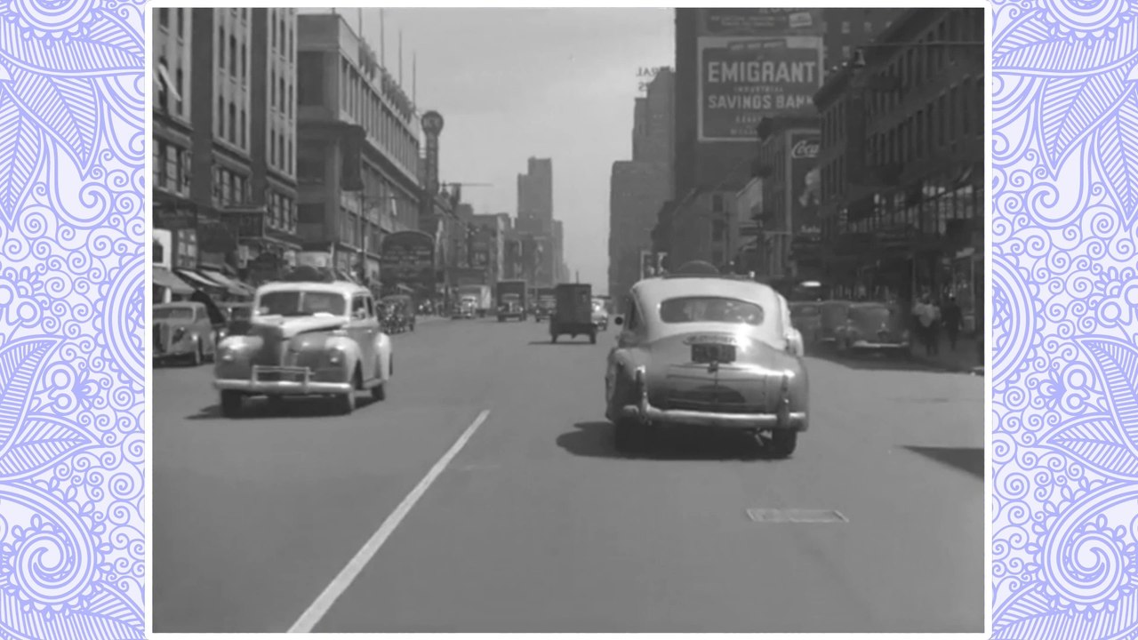 New York City, 1945 ("Off to Osaka" by Kevin MacLeod)