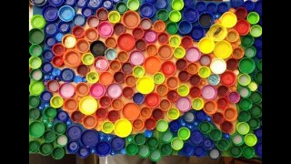 Creative Ideas : 120 Crafty idea using plastic bottle caps - DIY .