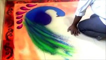 Diwali special Rangoli Best Peacock Rangoli Designs