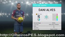 PES 2018 - Combinação de Olheiros para contratar  Dani Alves do Paris Saint German