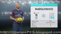 PES 2018 - Combinação de Olheiros para contratar Marquinhos do Paris Sai...