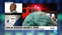 Fire in Nairobi shanty town