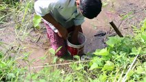 Fishing | Net Fishing in The River | Cambodia Net Fishing-Fish Hook | Khmer Cast Net Fishing