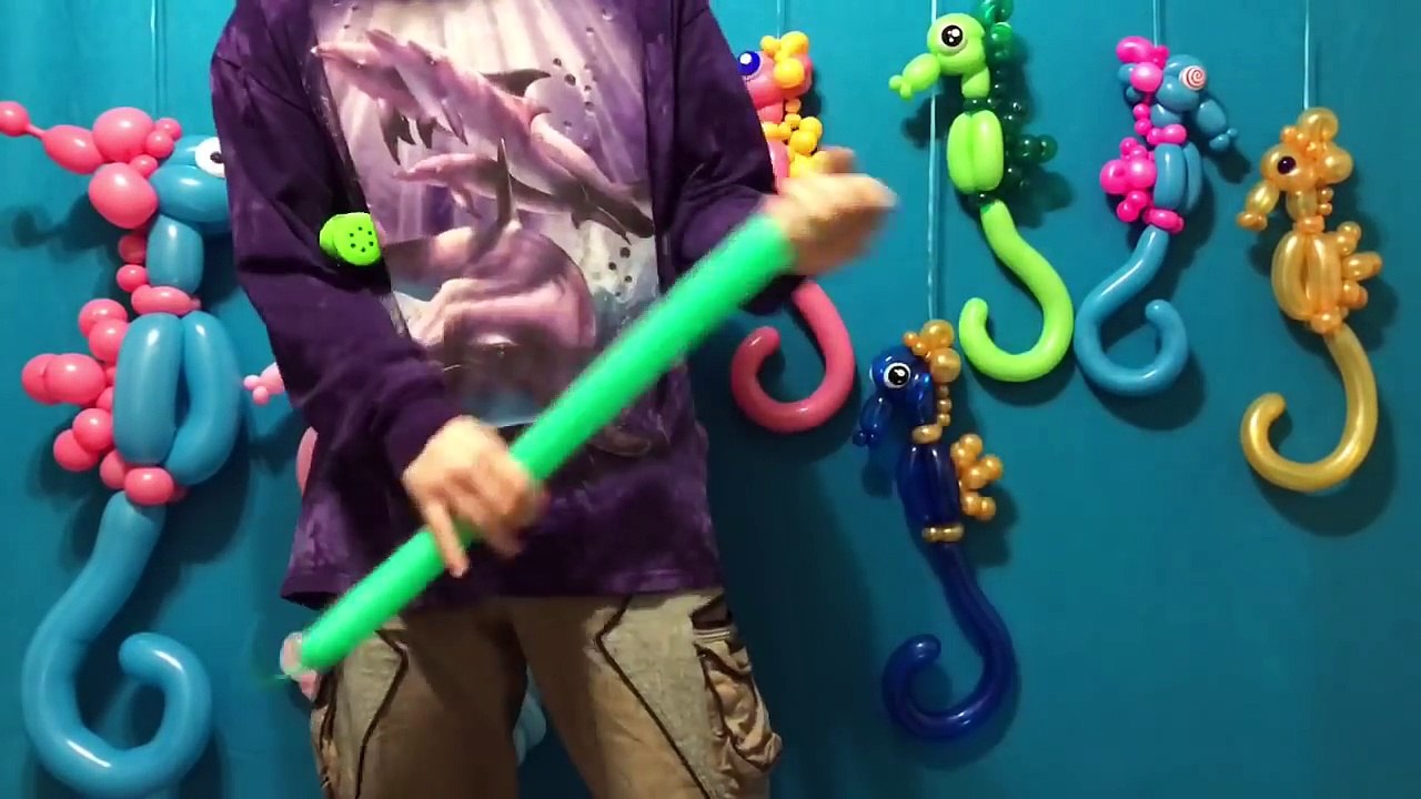 Gorgeous Seahorses Balloon Twisting Tutorial