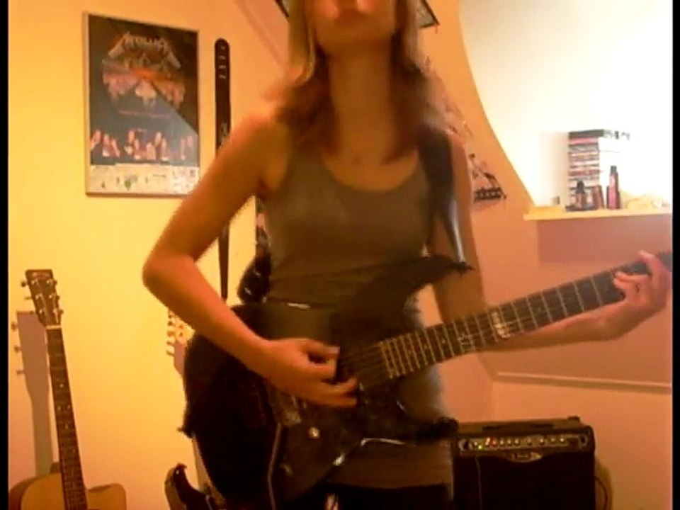 Blackened Metallica guitar cover by Cissie - Kirk Hammett solo included