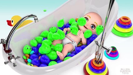 Colors Learning for Kids 3D Baby doll bath time play 3 | Learn colours for children Toddlers
