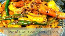 Instant Mix Pickle Recipe  स्वादिष्ट मिक्स अचार,Mix Achar Recipe Garlic Pickle monika's kitchen