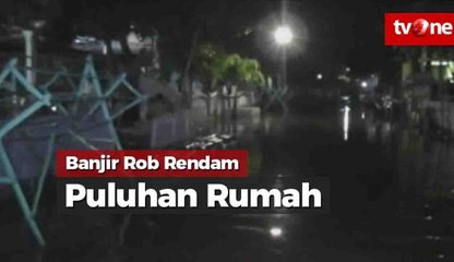 Banjir Rob Rendam Puluhan Rumah di Situbondo