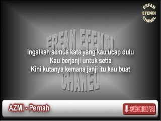 AZMI - Pernah Mp3 Karaoke Lirik Cover