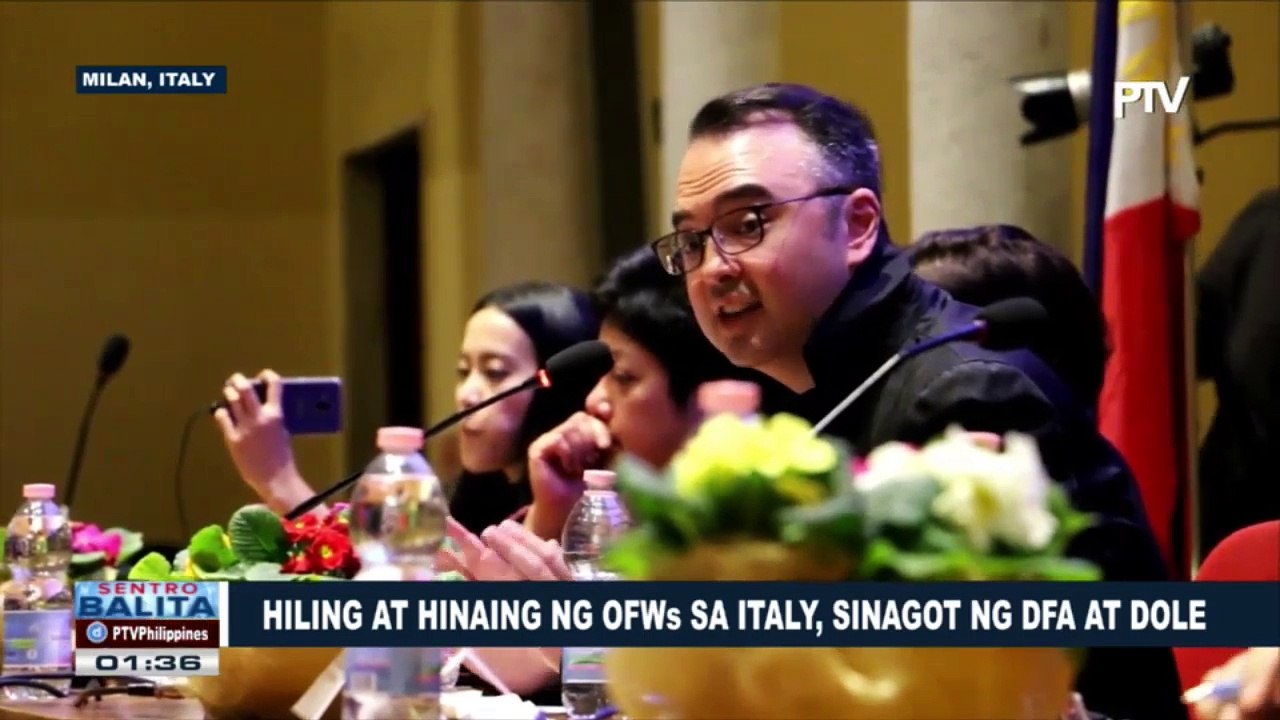 Hiling at hinaing ng OFWs sa Italy, sinagot ng DFA at DOLE