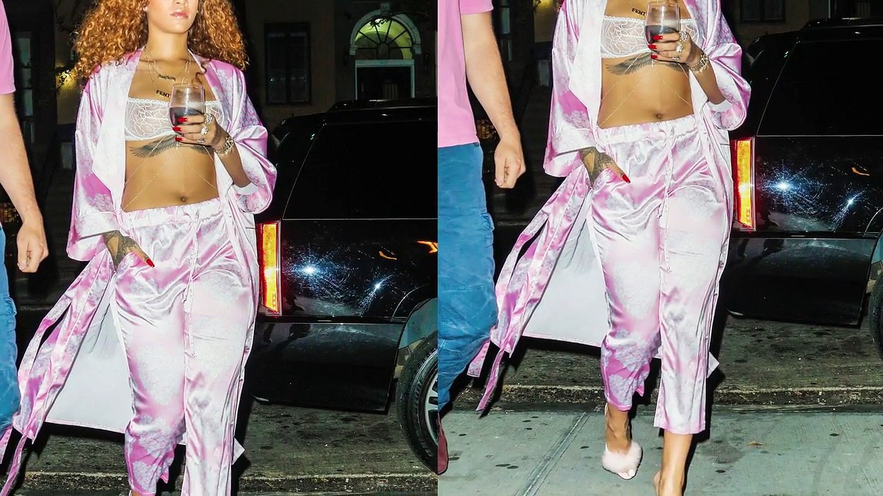 Rihanna Flashes N!PPLE In See Through BRA