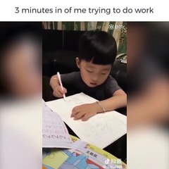 Quand tu dois faire tes devoirs après une grosse journée...