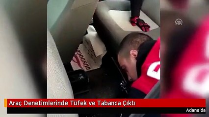 Araç Denetimlerinde Tüfek ve Tabanca Çıktı