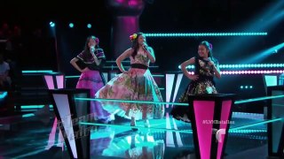 La Voz Kids _ Giselle, Tiffany y Estefani cantan ‘Cumbia del Mol
