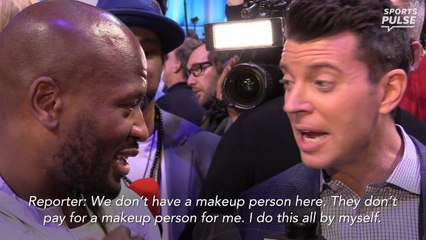 James Harrison calls out a reporter for his makeup