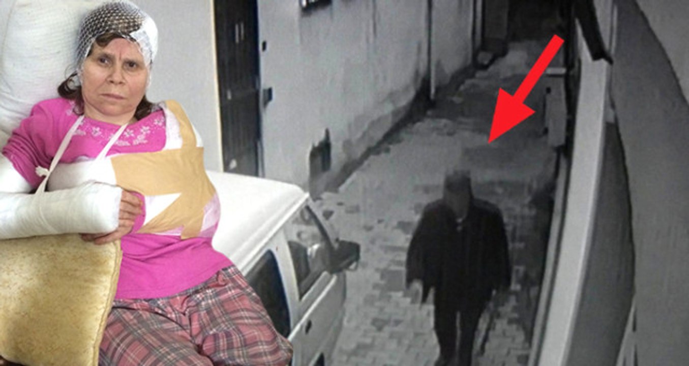 Sarhoş Adam, Kazma Sapıyla Yaşlı Komşusunu Öldüresiye Dövdü! O Anlar Kamerada