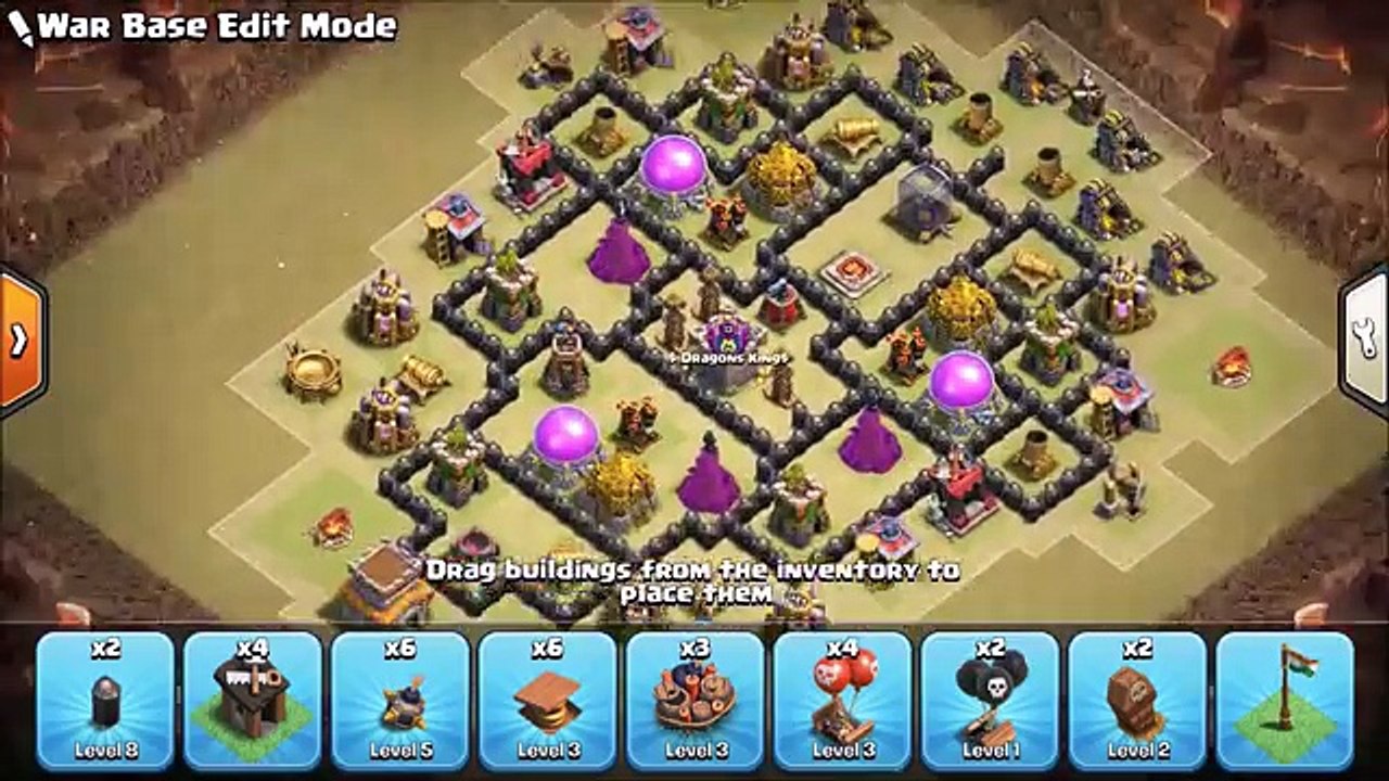 Town Hall 8 Th8 War Base 2018 Anti Dragon Anti Everything Anti 3 Star Clash Of Clans