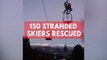 150 stranded skiers rescued from broken chairlift in Austria