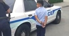 ABD'de Polis 7 Yaşındaki Çocuğu Kelepçeledi, Görüntü Halkın Tepkisini Çekti