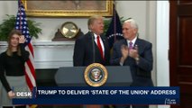 i24NEWS DESK | Trump to deliver ' state of the union' address | Tuesday, January 30th 2018