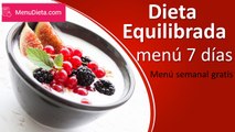 Dieta Equilibrada para Adelgazar 5 kilos (menú dieta)