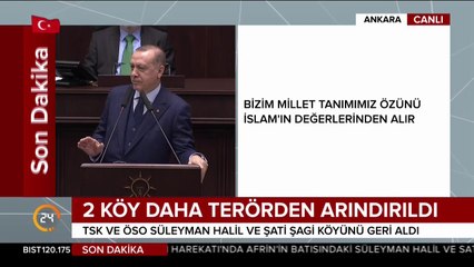 Cumhurbaşkanı Erdoğan, Mehmet Akif Ersoy şiirini okudu ve ekledi