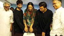 Padmaavat Success Deepika Padukone, Ranveer Singh, Shahid Kapoor Cut Cake | 100 Cr  