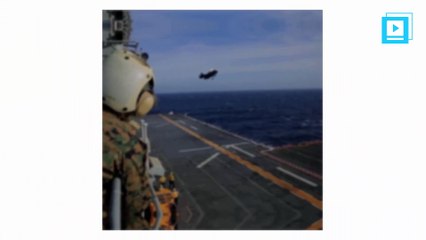 Russian Fighter Jet Flies Over the Black Sea