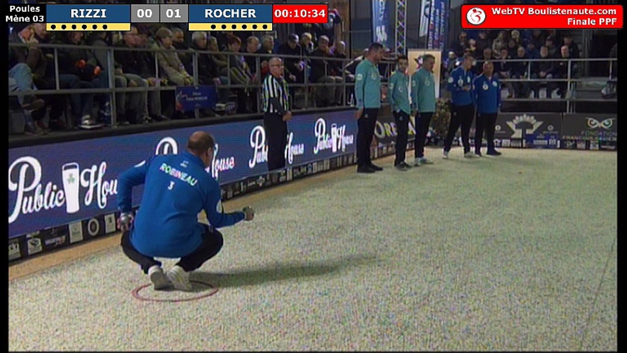 Finale Circuit PPF Pétanque 2017/2018 : Deuxième de poules Rocher VS Rizzi