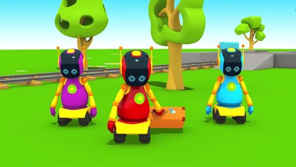 Eğitici çizgi film - Kamyon Leo robotlara treyler yapıyor!